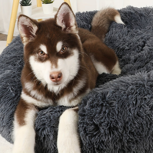 Kuschelbett Hund rund – Beruhigend, weich & rutschfest